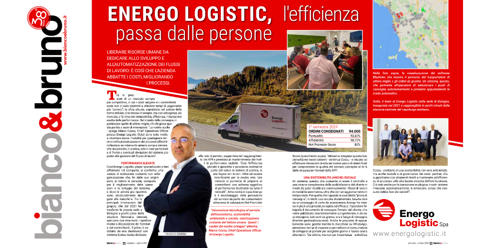 Intervista a Marco Cossu su Bianco&Bruno: “L’efficienza di Energo passa dalle persone”